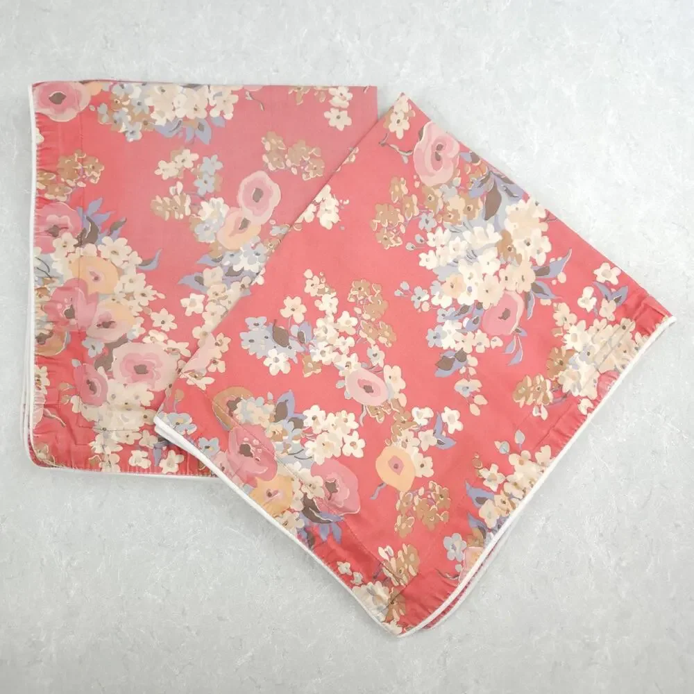 VTG Lauren Ralph Lauren Madeline Pillow Sham Standard Cotton Floral Cottage 2pcs